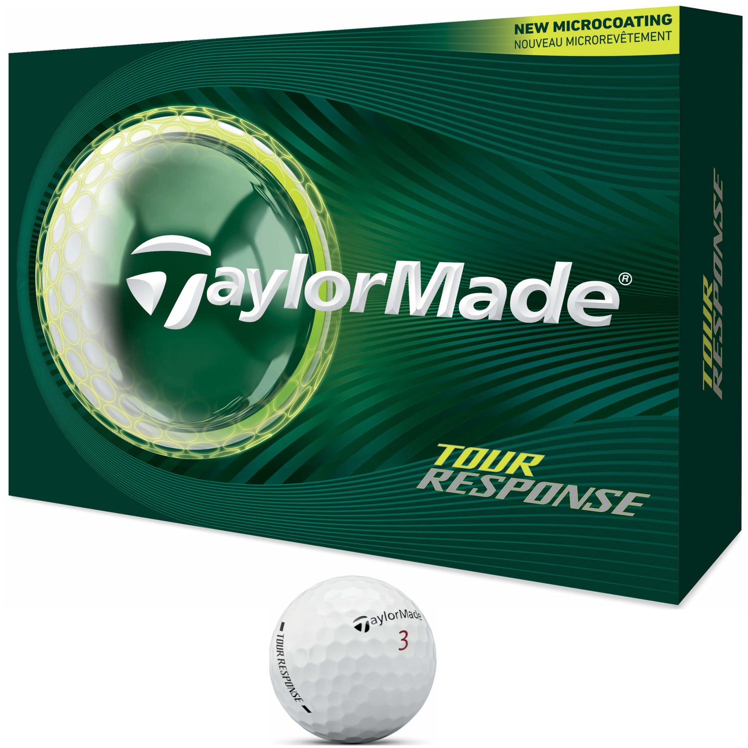 TaylorMade 2026 Tour Response Golfbälle, Weiß, 12 Stück