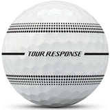 TaylorMade 2026 Tour Response Stripe Golfbälle, Weiß, 12 Stück