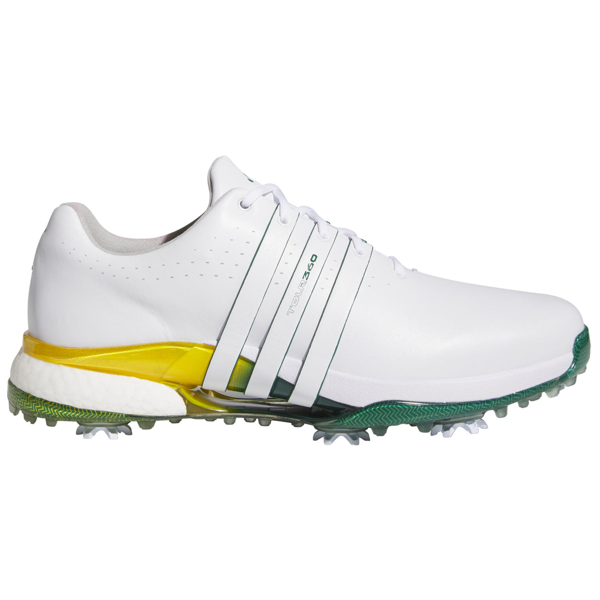 Adidas Tour 360 Herren Golfschuhe, Weiß / Gelb / Grün