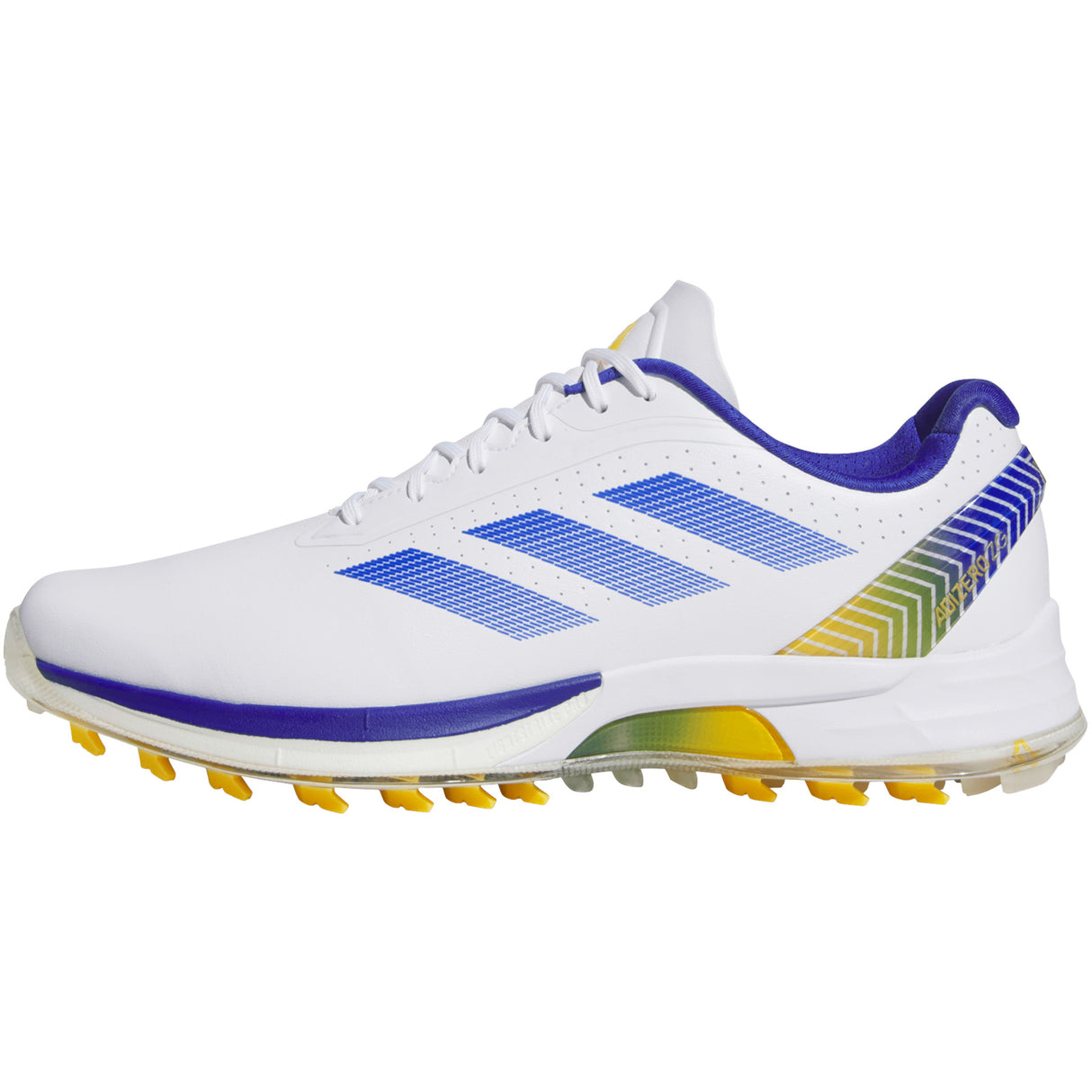 Adidas Adizero ZG 26 Herren Golfschuhe, Weiß / Blau / Gelb