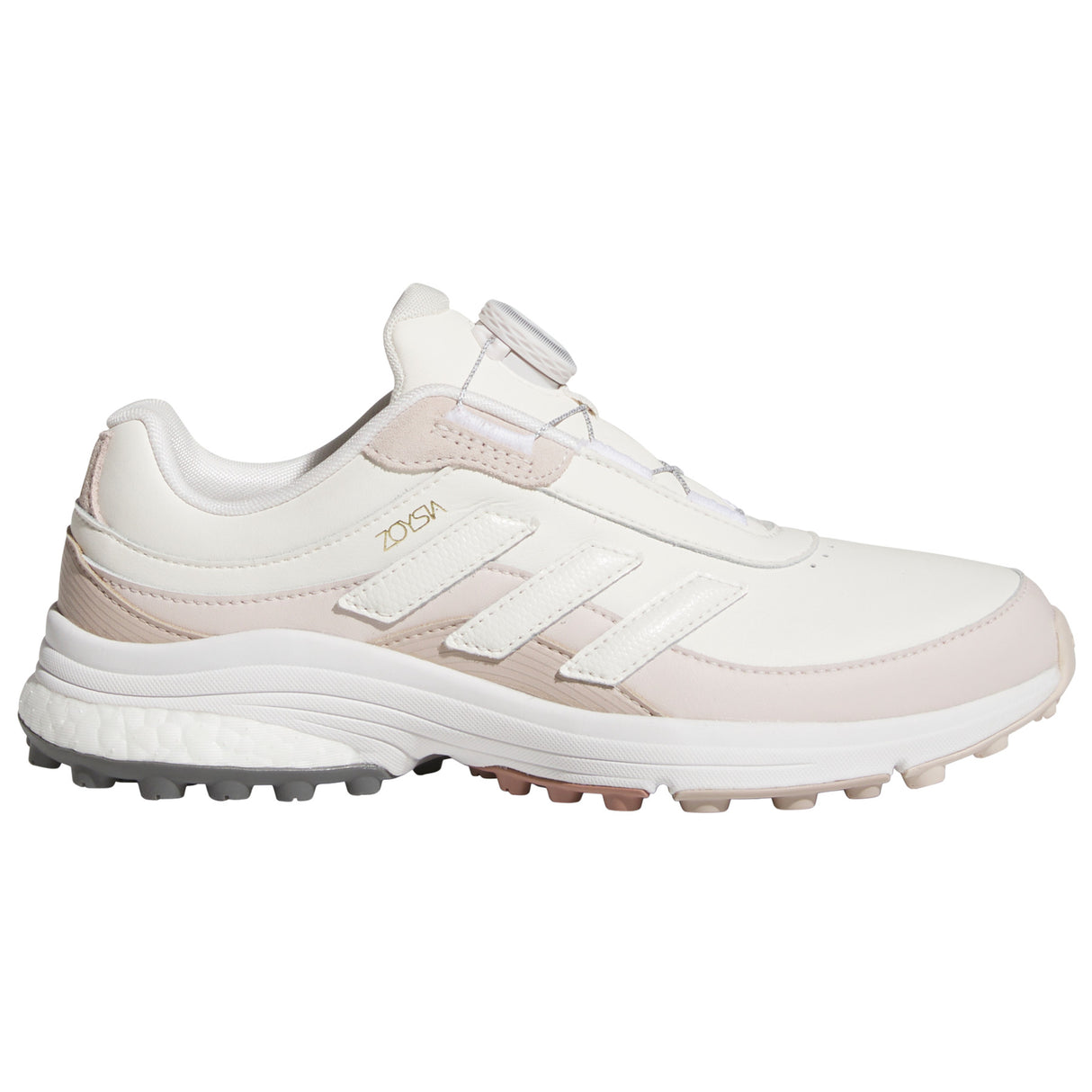 Adidas Zoysia BOA Damen Golfschuhe, Hellbraun / Weiß