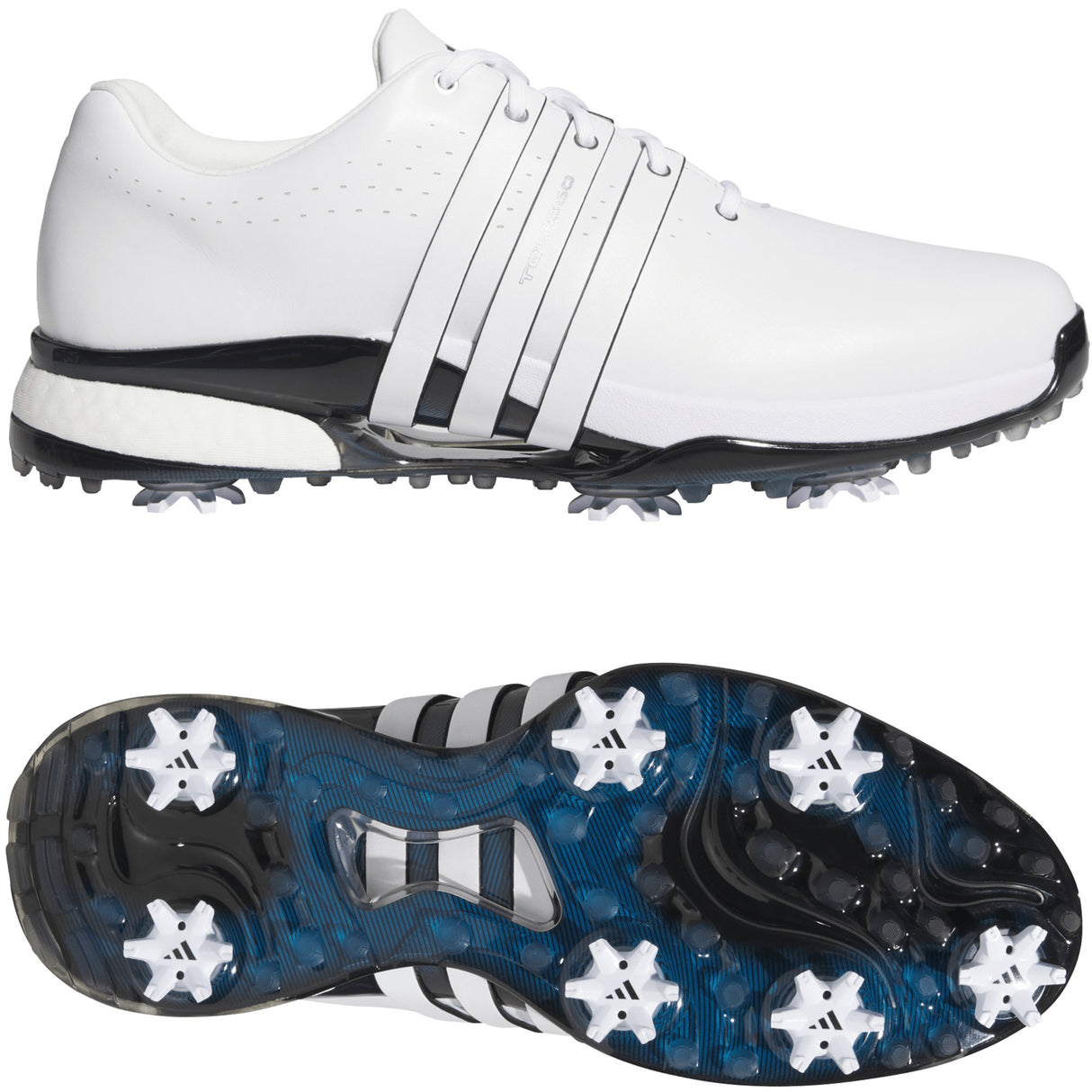 Adidas Tour 360 Herren Golfschuhe 2026, Weiß / Schwarz