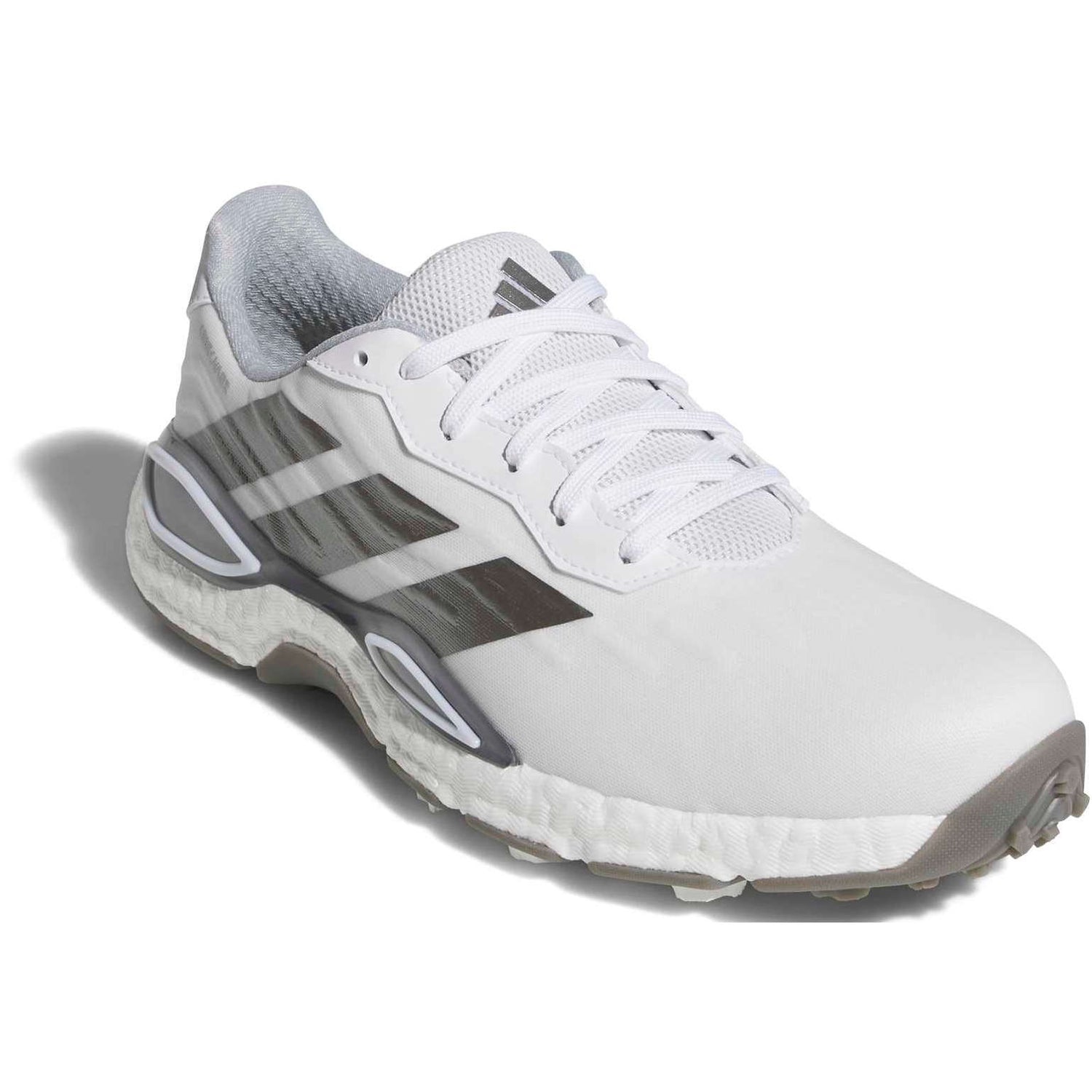 Adidas 2027 CodeChaos Herren Golfschuhe, Weiß / Silbergrau - Golflaedchen.de