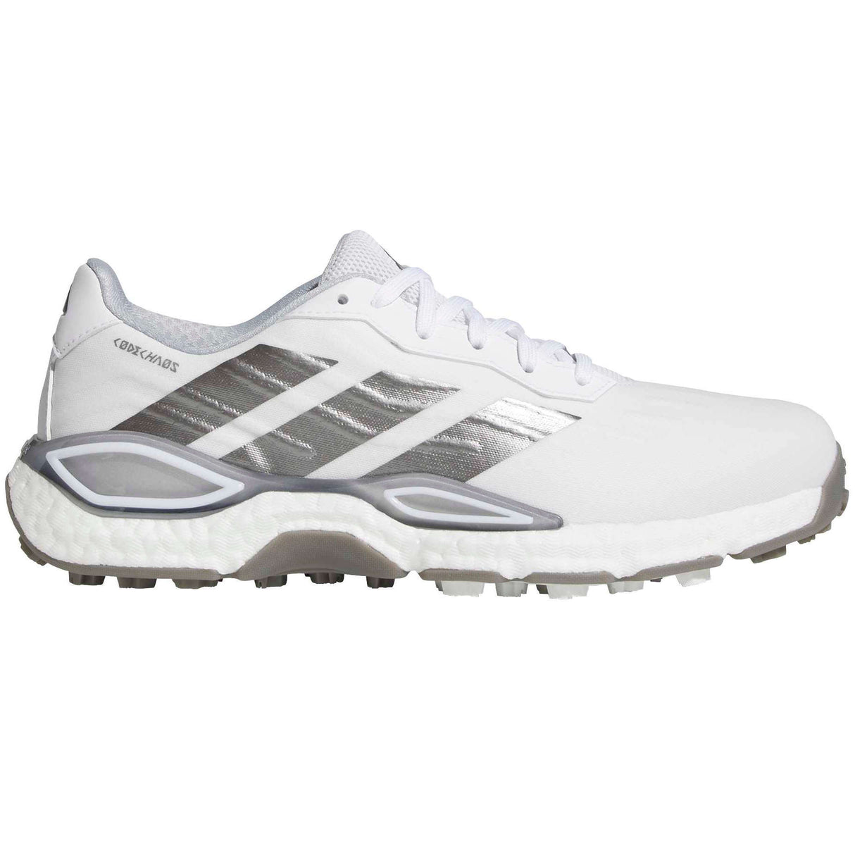 Adidas 2027 CodeChaos Herren Golfschuhe, Weiß / Silbergrau - Golflaedchen.de