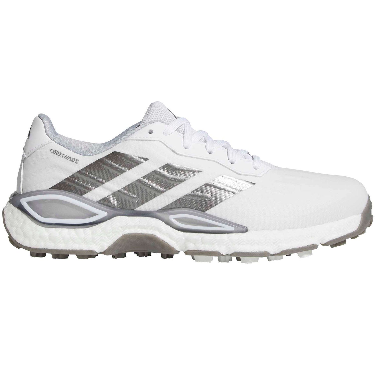 Adidas 2027 CodeChaos Herren Golfschuhe, Weiß / Silbergrau - Golflaedchen.de