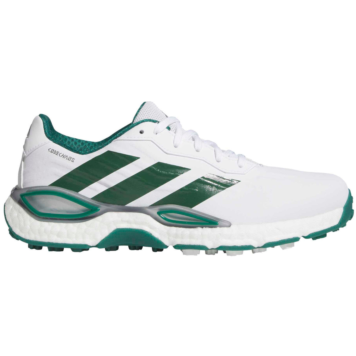 Adidas 2027 CodeChaos Herren Golfschuhe, Weiß / Grün
