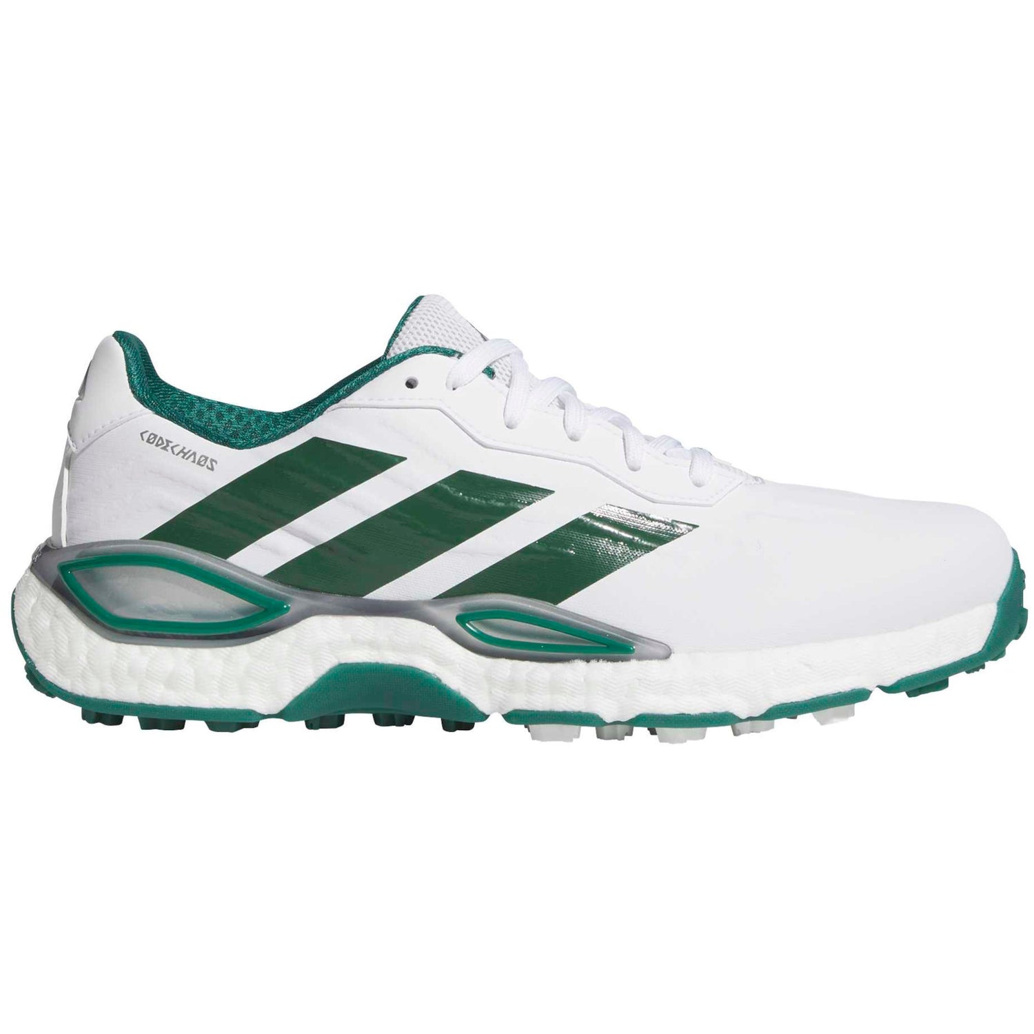 Adidas 2027 CodeChaos Herren Golfschuhe, Weiß / Grün