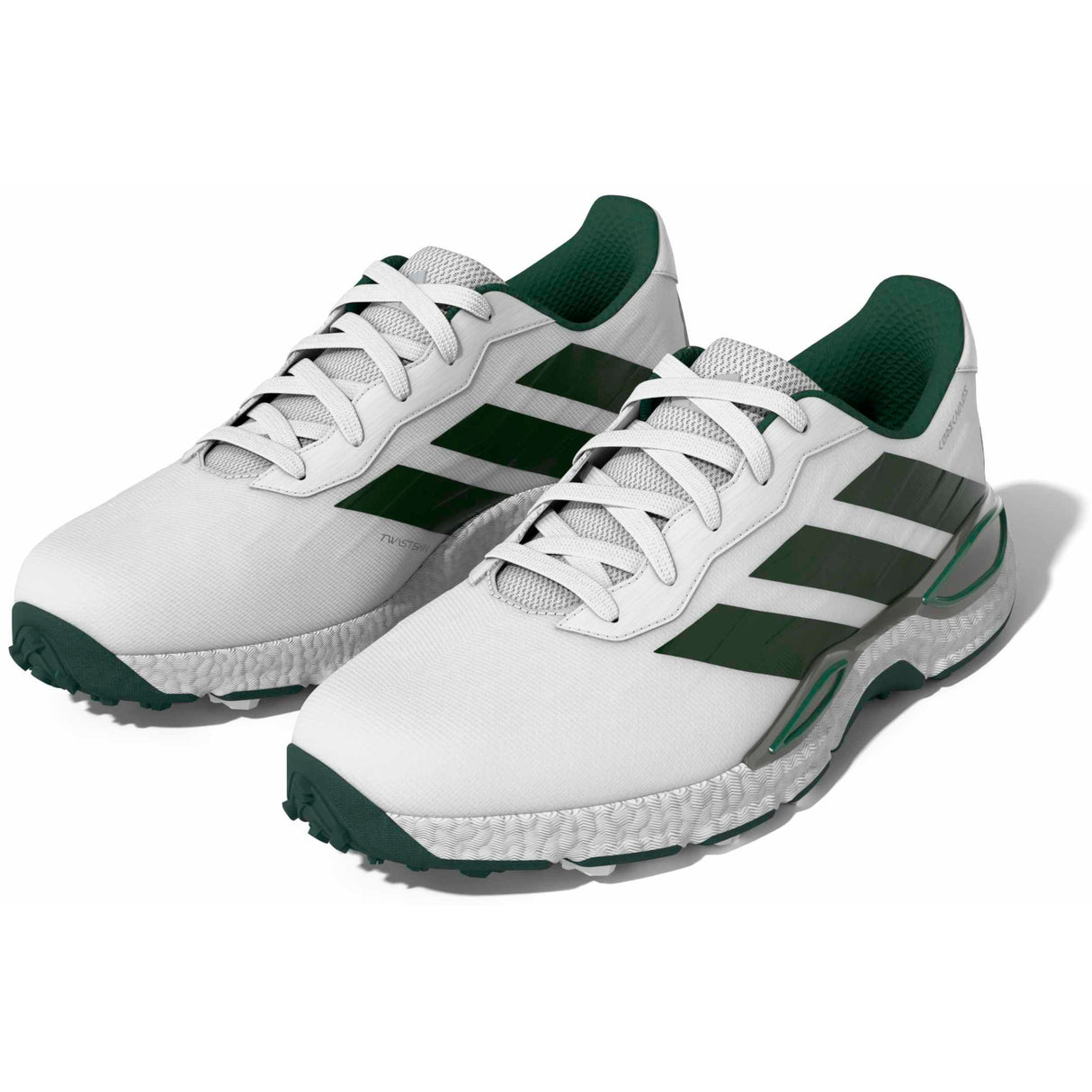 Adidas 2027 CodeChaos Herren Golfschuhe, Weiß / Grün