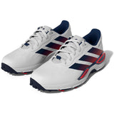 Adidas 2027 CodeChaos Herren Golfschuhe, Weiß / Blau / Rot