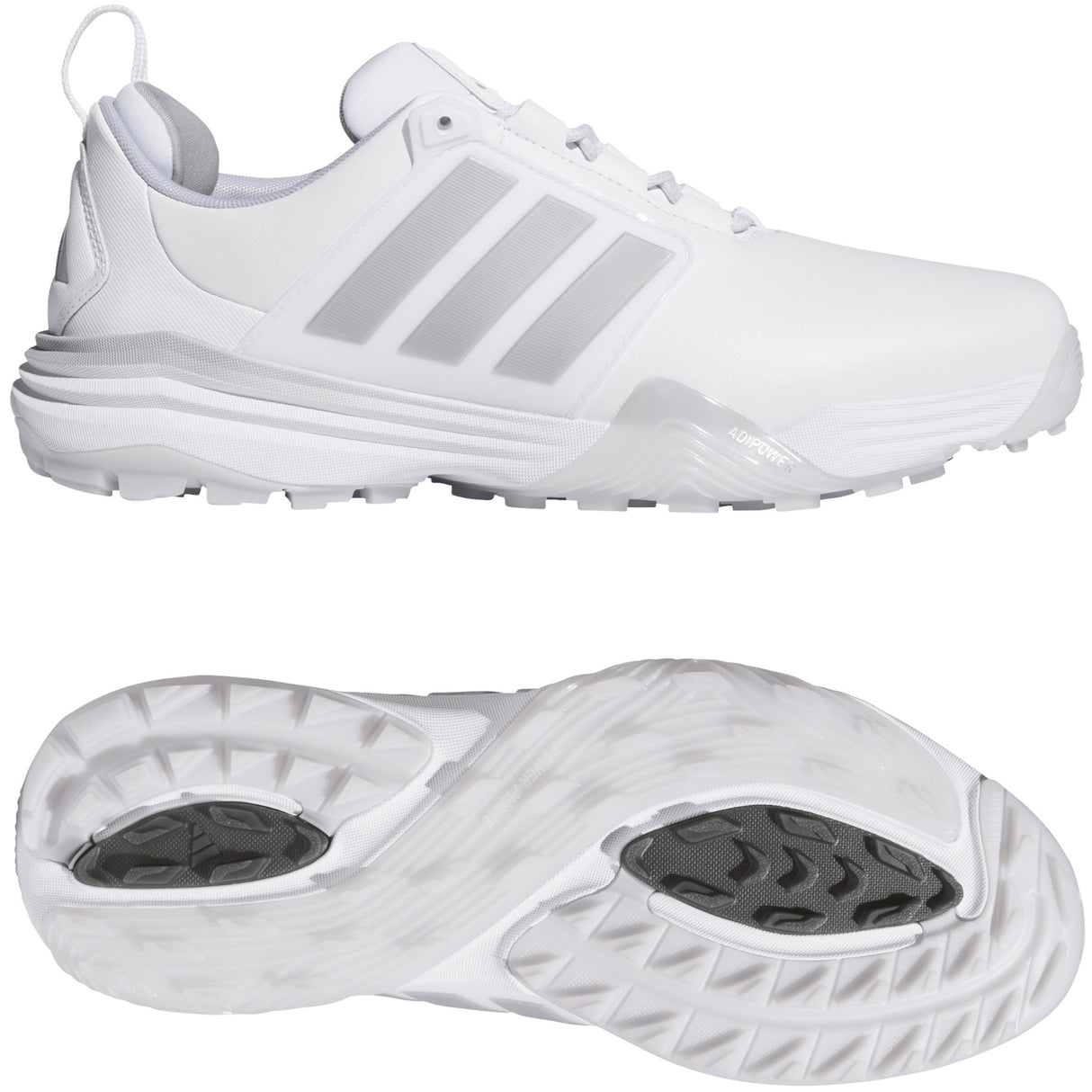 Adidas Adipower SL Herren Golfschuhe, Weiß / Silbergrau