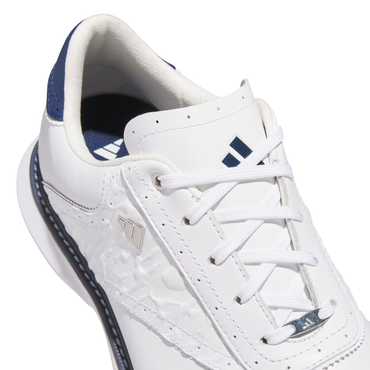 Adidas MC70 SL Spikeless Herren Golfschuhe, Weiß / Navy