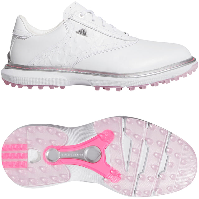 Adidas MC70 SL Spikeless Damen Golfschuhe, Weiß / Silbergrau - Golflaedchen.de