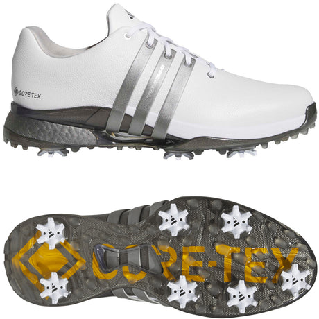 Adidas Tour360 Gore-Tex Herren Golfschuhe, Weiß / Silbergrau - Golflaedchen.de