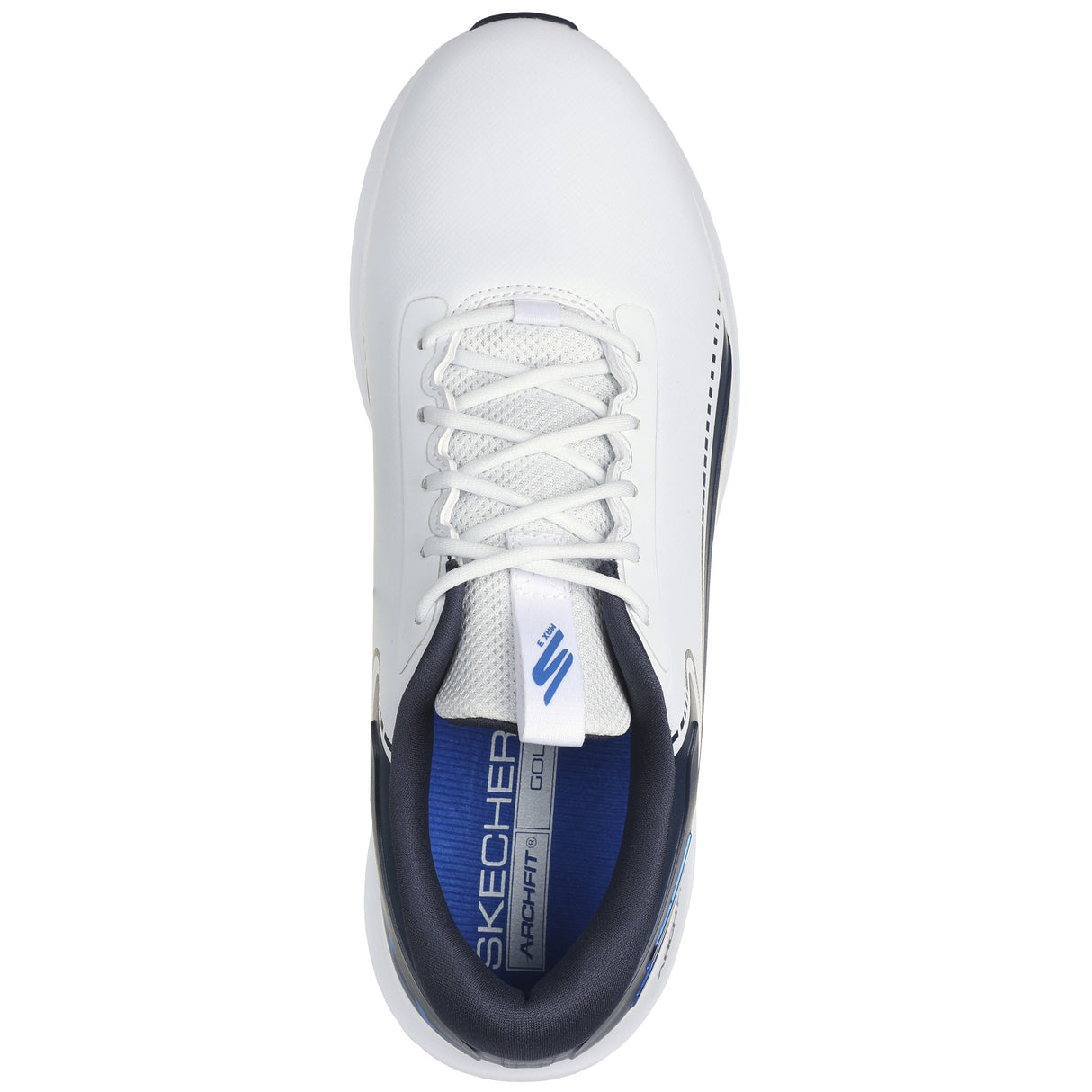 Skechers Max 3 Herren Golfschuhe, Weiß / Navy