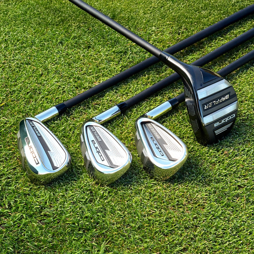 Cobra Baffler Combo Hybrid / Eisenset, Graphitschaft, Herren Linkshand