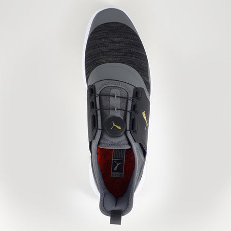 Puma IGNITE NXT Disc Herren Golfschuhe, Dunkelgrau / Schwarz