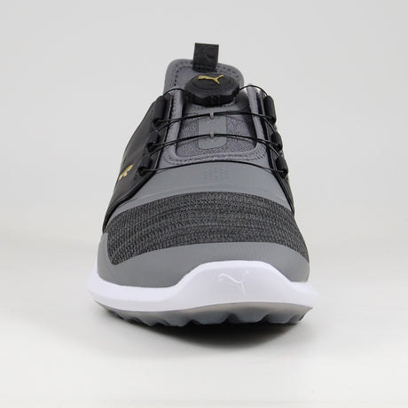 Puma IGNITE NXT Disc Herren Golfschuhe, Dunkelgrau / Schwarz