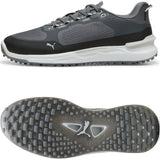 Puma IGNITE Elevate X Herren Golfschuhe, Grau / Schwarz / Weiß