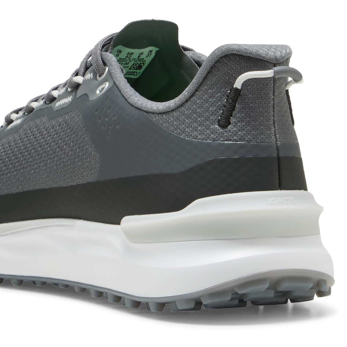 Puma IGNITE Elevate X Herren Golfschuhe, Grau / Schwarz / Weiß