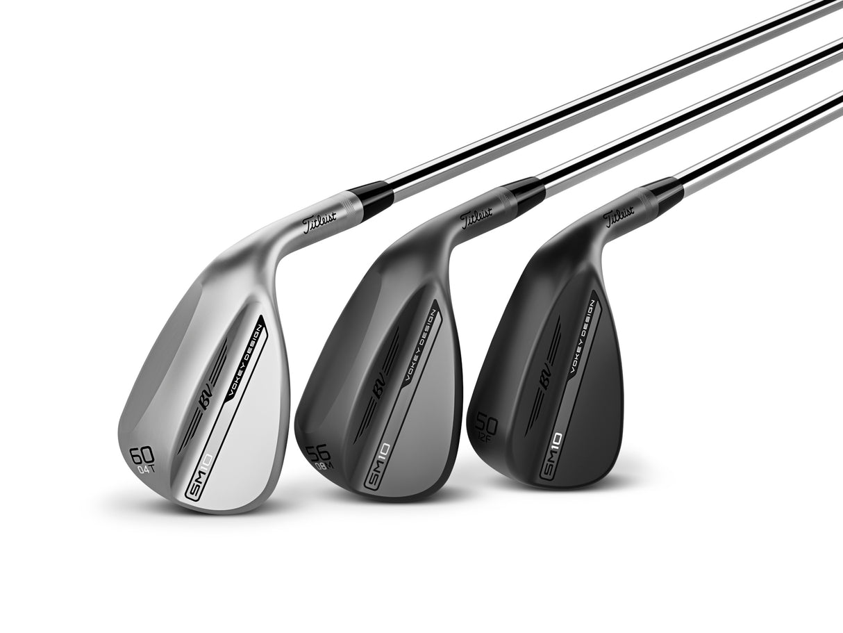 Titleist Vokey Design SM10 Wedge, Jet Black, Stahlschaft, Herren Linkshand - Golflaedchen.de
