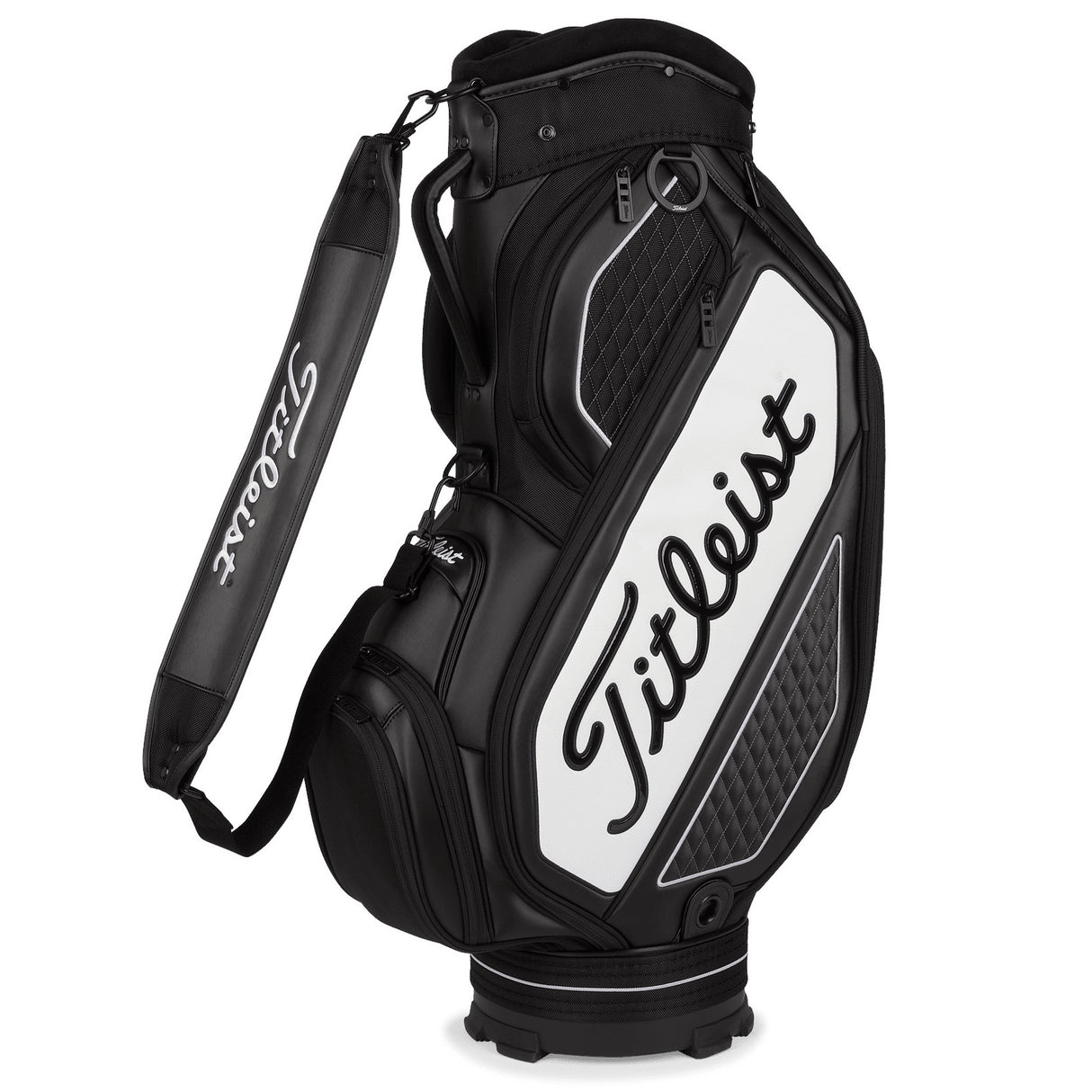 Titleist 2026 Midsize Staff Cartbag, Schwarz / Weiß