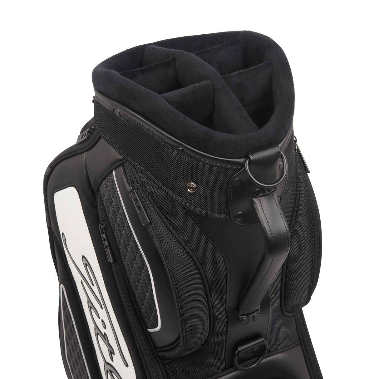 Titleist 2026 Midsize Staff Cartbag, Schwarz / Weiß