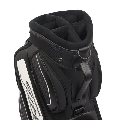 Titleist 2026 Midsize Staff Cartbag, Schwarz / Weiß