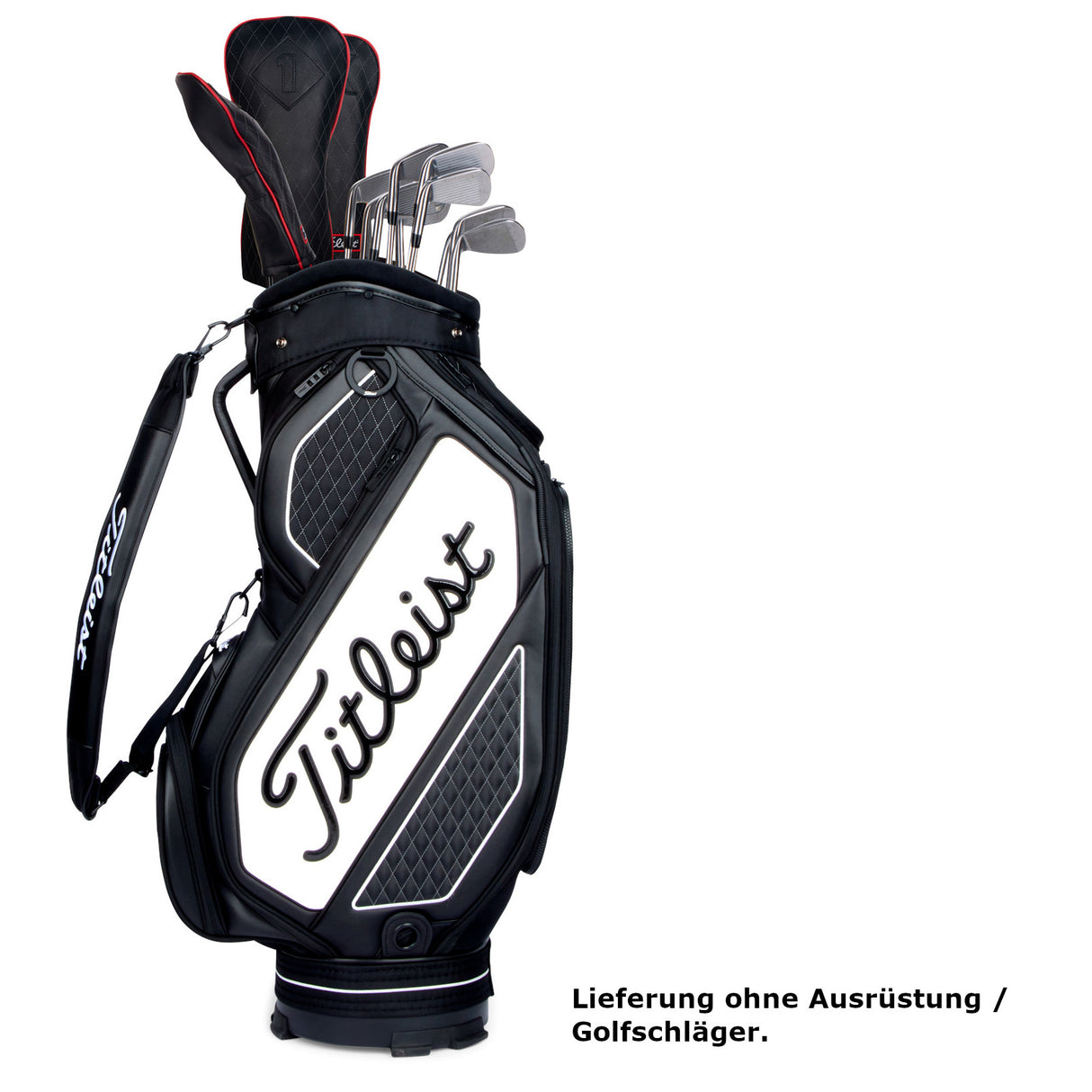 Titleist 2026 Midsize Staff Cartbag, Schwarz / Weiß