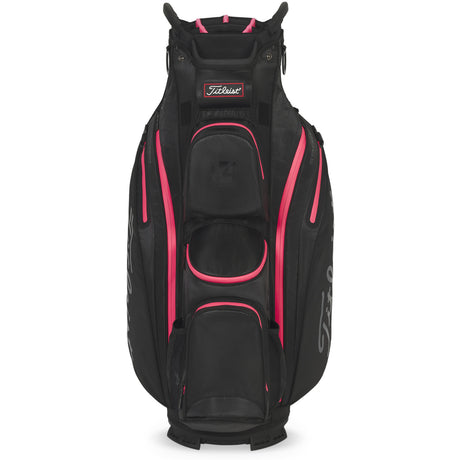Titleist 2025 Cart 14 StaDry Waterproof Damen Cartbag, Black / Candy / Pink