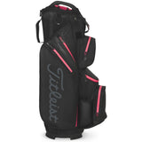 Titleist 2025 Cart 14 StaDry Waterproof Damen Cartbag, Black / Candy / Pink