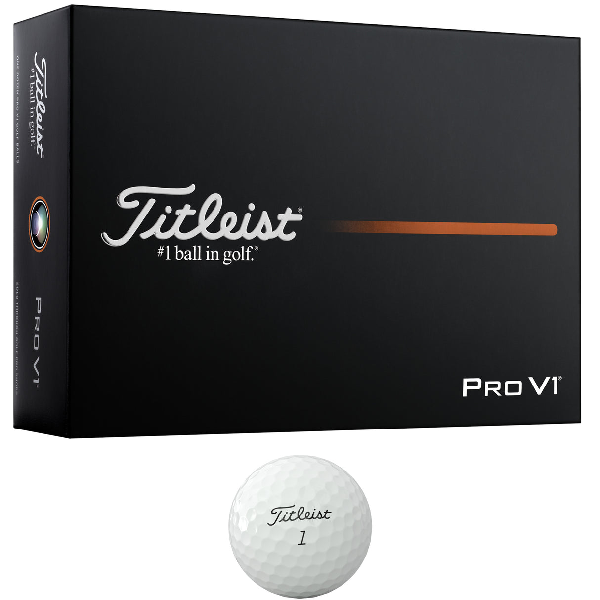 Titleist Pro V1 Golfbälle 2026, Alle Nummern #, Weiß, 12 Stück