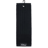 Titleist Players Tri-Fold Golf Schlägertuch / Handtuch, Schwarz