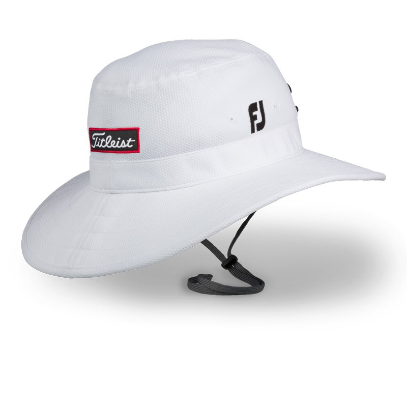 Titleist Tour Aussie Golf Sonnenhut, Weiß / Schwarz