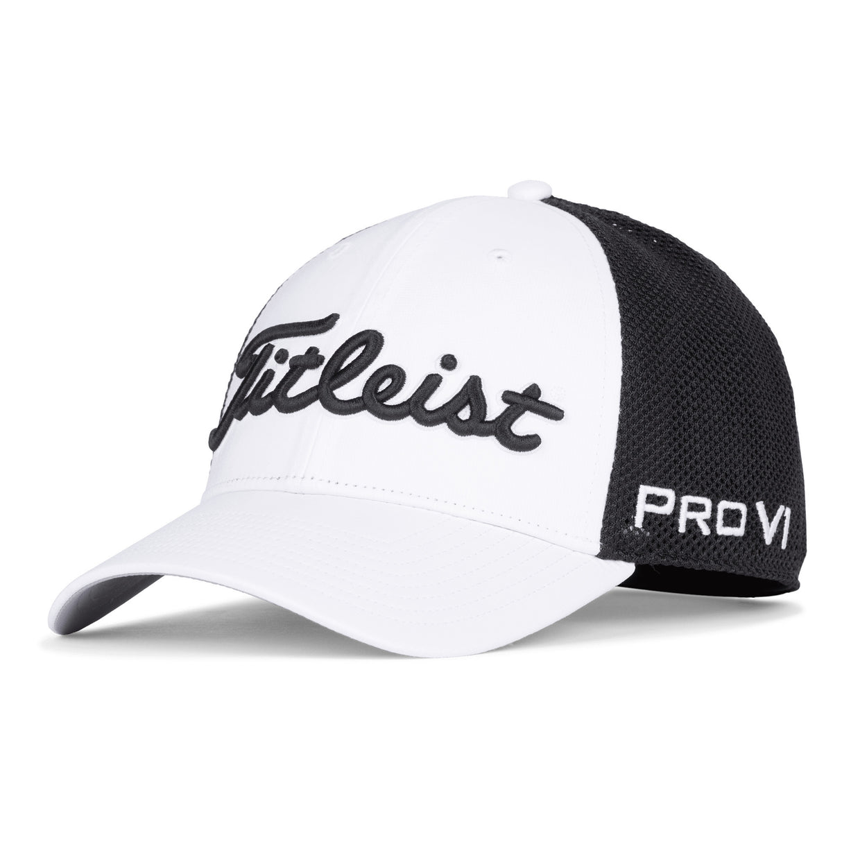 Titleist Tour Performance Mesh Herren Cap, Weiß / Schwarz