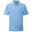 FootJoy Pique Solid Herren Golfshirt, Hellblau