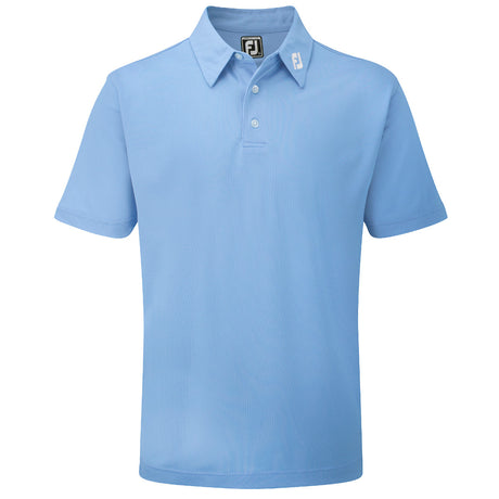 FootJoy Pique Solid Herren Golfshirt, Hellblau