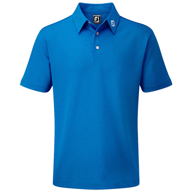 FootJoy Pique Solid Herren Golfshirt, Kobaltblau