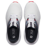 FootJoy Flex Herren Golfschuhe, Weiß / Navy / Rot