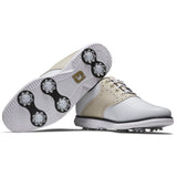 FootJoy Traditions Damen Golfschuhe, Weiß / Hellbraun
