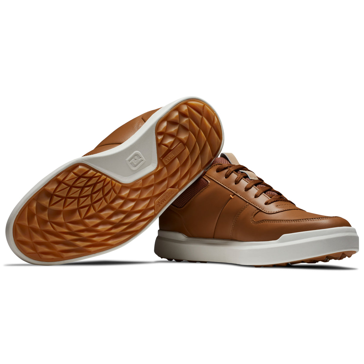 FootJoy Contour Casual Herren Golfschuhe, Braun / Weiß