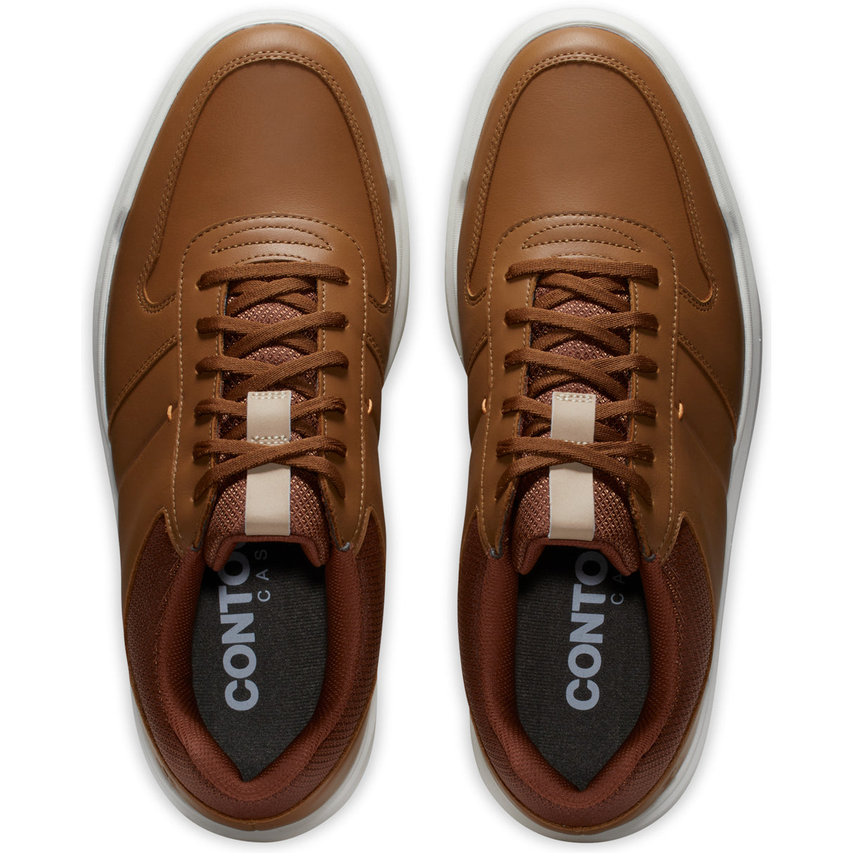 FootJoy Contour Casual Herren Golfschuhe, Braun / Weiß