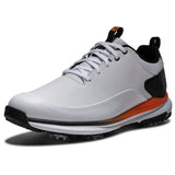FootJoy 2026 Tour Rival Herren Golfschuhe, Weiß / Schwarz / Orange