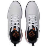 FootJoy 2026 Tour Rival Herren Golfschuhe, Weiß / Schwarz / Orange
