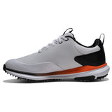 FootJoy 2026 Tour Rival Herren Golfschuhe, Weiß / Schwarz / Orange