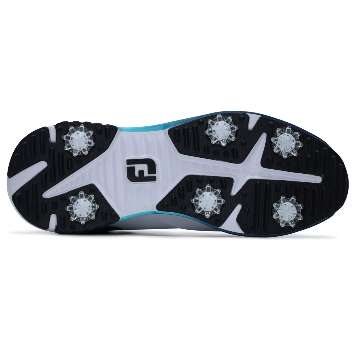 FootJoy 2026 Tour Rival Herren Golfschuhe, Weiß / Blau