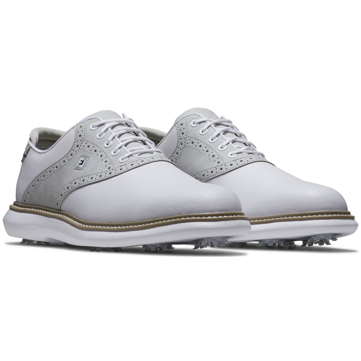 FootJoy Traditions Herren Golfschuhe, Weiß / Grau