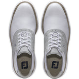 FootJoy Traditions Herren Golfschuhe, Weiß / Grau