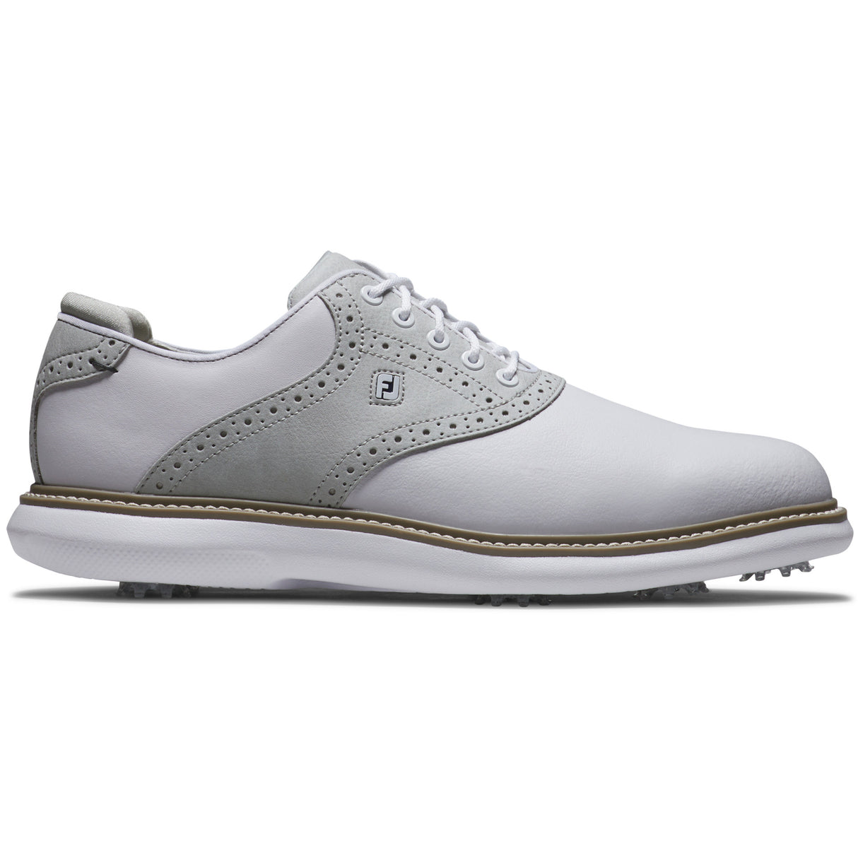 FootJoy Traditions Herren Golfschuhe, Weiß / Grau