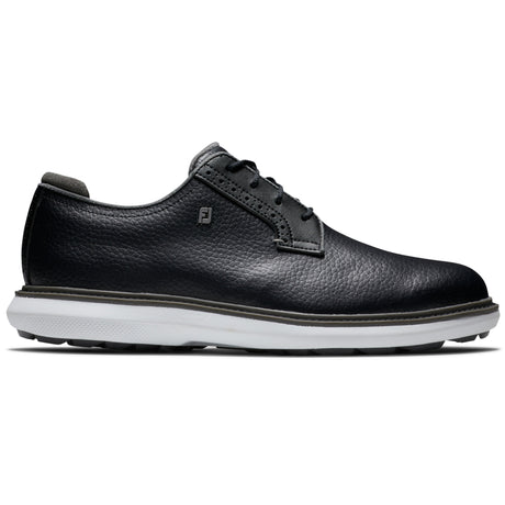 FootJoy 2025 Traditions SL Blucher Herren Golfschuhe, Schwarz / Weiß