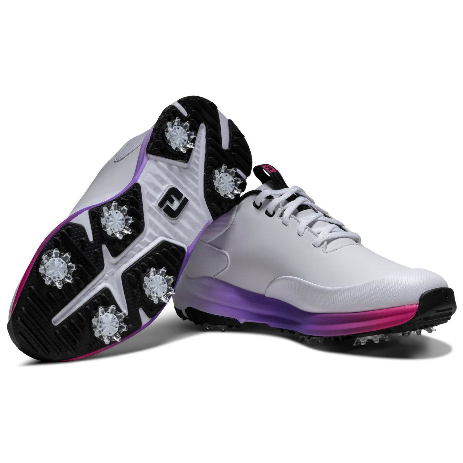 FootJoy 2026 Tour Rival Damen Golfschuhe, Weiß / Pink